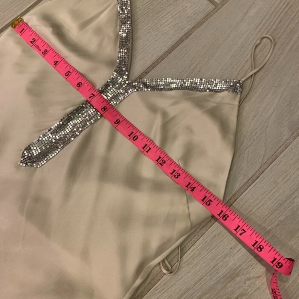 Haute Hippie Ivory Maxi Dress with Ruffle Detail - Picture 13 of 16